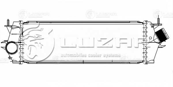 ОНВ (радиатор интеркулера) для автомобилей Opel Vivaro A (06-) 2.0dTi