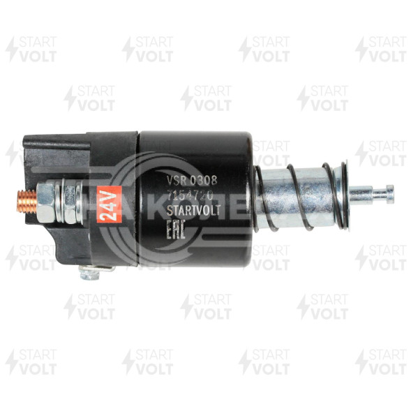 Реле втягивающее стартера для спецтехники МТЗ-1221/22/ЗИЛ с двигателем ММЗ Д243/245/260 Евро2 (24В)