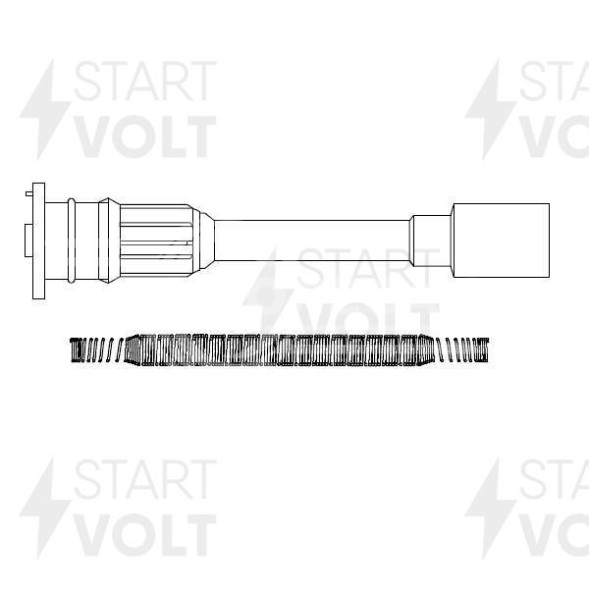 Наконечник катушки зажигания для автомобилей Mazda 323 (98-)/Premacy (99-) 1.8i/2.0i