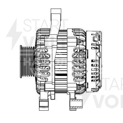 Генератор для автомобилей Chery Tiggo 4 (18-) 2.0i/Tiggo 2 (16-) 1.5i 85A