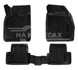 Ковры для Chevrolet Cruze (09-), 4 шт., выс. борт, 3D с подпятником, ТЭП, черн.