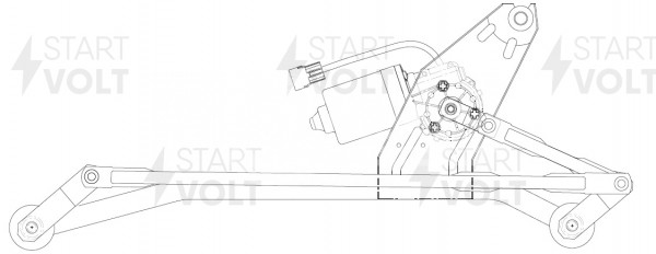 Стеклоочиститель в сборе для автомобилей Лада Largus (12-)/Renault Logan (04-)/Duster (10-)