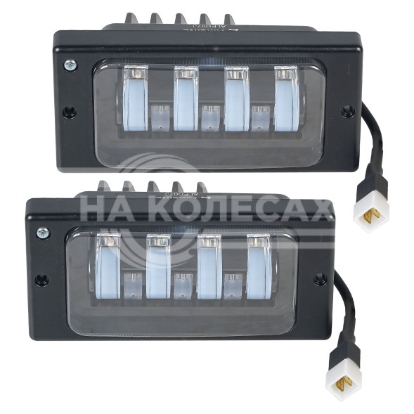 Фара светодиодная с регулируемой световой границей, 63Вт Белый, 174x85x70мм, комплект 2 шт.