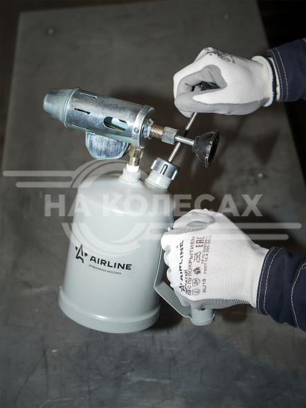 Лампа паяльная (горелка) бензиновая, 1,5L, серая