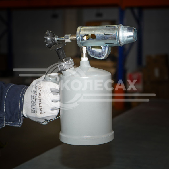Лампа паяльная (горелка) бензиновая, 1,5L, серая
