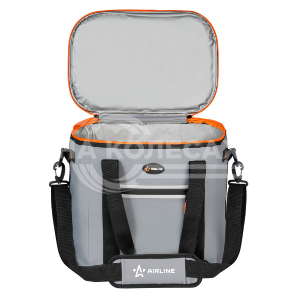 Сумка-холодильник (термосумка)&quot;Пикник&quot;, 23л, 32*30*24см, водонепр.,серая