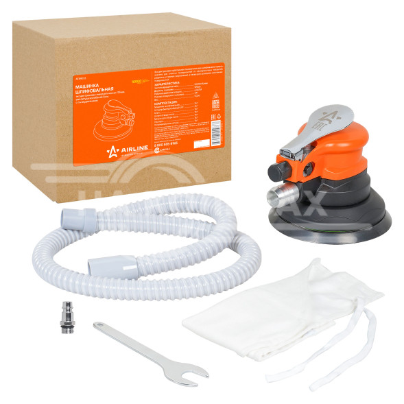 Машинка шлифовальная пневм. эксцентриковая 125мм, ампл.колеб 5мм, 10000об/мин с пылеудалением