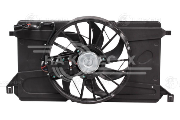 Электровентилятор охлаждения для автомобилей Mazda 3 (BK) (03-) 1.6i (с кожухом и модулем управления)