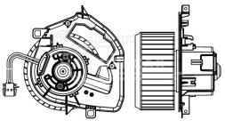 Электровентилятор отопителя для автомобилей VW Transporter T6 (15-)/Multivan T6 (15-)
