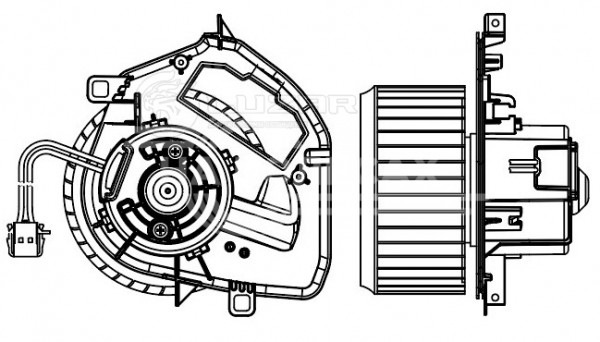 Электровентилятор отопителя для автомобилей VW Transporter T6 (15-)/Multivan T6 (15-)