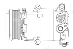 Компрессор кондиционера для автомобилей Kuga II (13-) 1.5T/1.6T