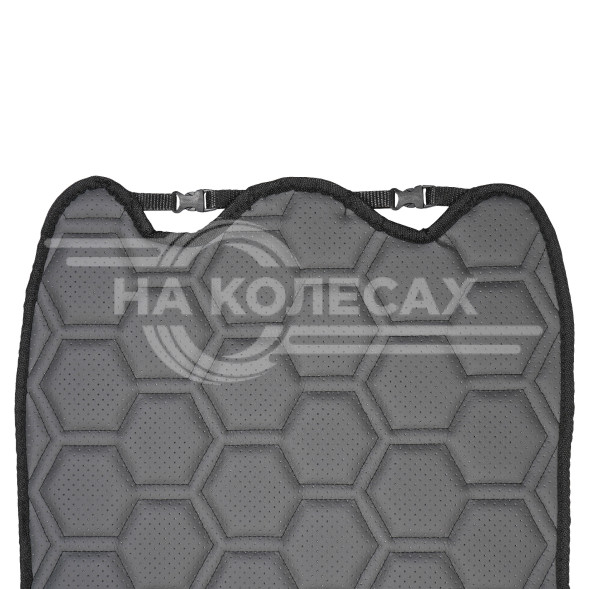 Накидка &quot;Алькантара&quot;, задняя (3 предмета), экокожа с перфорацией, серая