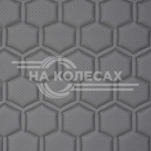 Накидка &quot;Алькантара&quot;, задняя (3 предмета), экокожа с перфорацией, серая