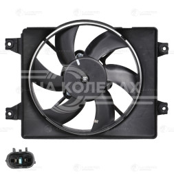 Электровентилятор кондиционера для автомобиля Hyundai Accent (99-) MT (с кожухом)