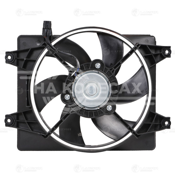 Электровентилятор кондиционера для автомобиля Hyundai Accent (99-) MT (с кожухом)