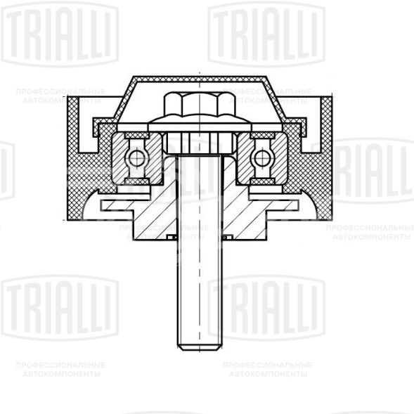 Ролик приводного ремня для автомобилей VW Touareg (02-)/Audi Q7 (06-) 3.2i/3.6i (опорный)