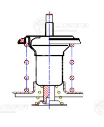 Термостат для автомобилей Приора-Калина (термоэлемент) (85°С)