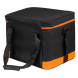 Сумка-холодильник (термосумка) 40 л, 32*41*31 см, цвет черный/оранжевый