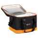 Сумка-холодильник (термосумка) 40 л, 32*41*31 см, цвет черный/оранжевый