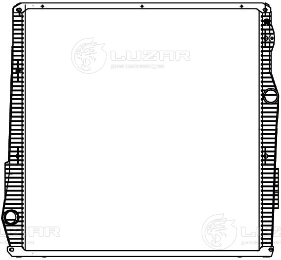 Радиатор охлаждения для автомобилей Scania 5 (G,R-series) (04-) (с рамкой) (LRc 2804)