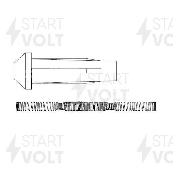 Наконечник катушки зажигания для автомобилей Ford/Mazda/Volvo 1.8i/2.0i/2.3i