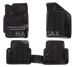Ковры для Chevrolet Lacetti (04-12), 4 шт., выс. борт, 3D с подпятником, ТЭП, черн.