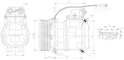 Компрессор кондиционера для автомобилей Actros MP1 (96-)/Actros MP2 (03-)