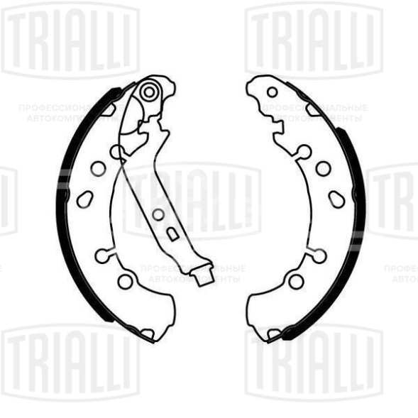 Колодки тормозные барабанные для автомобилей Toyota Yaris (05-) с тормозной установкой AP Lockheed