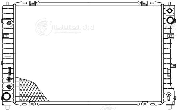 Радиатор охлаждения для автомобилей Escape (00-)/(07-)/Maverick (00-)/Tribute (00-) 3.0i M/A