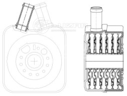 Радиатор масляный для автомобилей Golf (97-)/Octavia (04-) 1.4i/1.6i/1.8i/2.0i