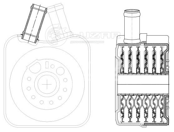 Радиатор масляный для автомобилей Golf (97-)/Octavia (04-) 1.4i/1.6i/1.8i/2.0i