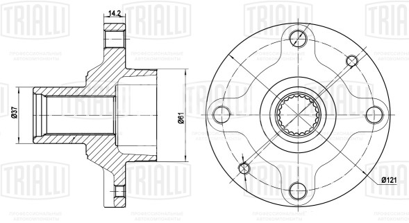 Ступица передняя для автомобиля Лада Vesta (14-)