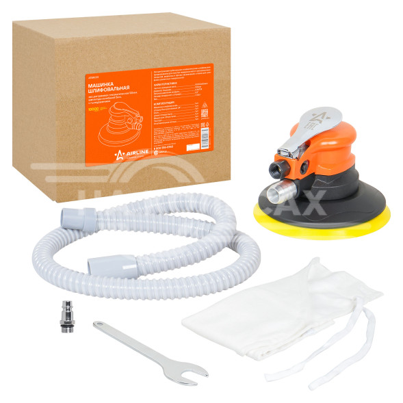 Машинка шлифовальная пневм. эксцентриковая 150мм, ампл.колеб 5мм, 10000об/мин с пылеудалением