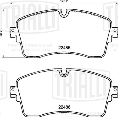 Колодки тормозные дисковые передние для автомобилей Land Rover Discovery Sport (14-) R18