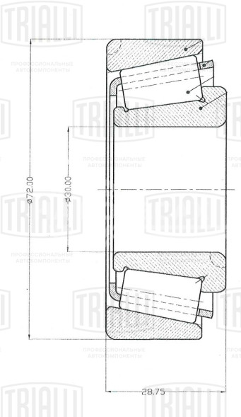 Подшипник ступицы передней наружный для автомобиля Mercedes Atego
