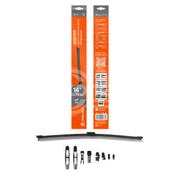 Щетка стеклоочистителя 350 мм (14&quot;) задняя бескаркасная, 8 адаптеров