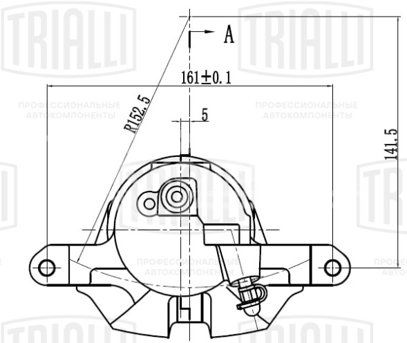 Суппорт тормозной для автомобилей Toyota RAV 4 (06-)/Auris II (12-) передний левый d=63мм
