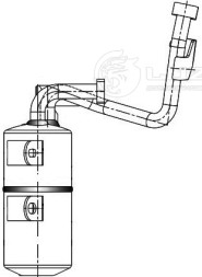 Ресивер-осушитель конденсора для автомобилей Volvo S40 (04-)/С30 (06-)