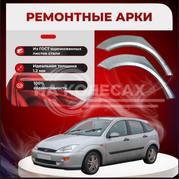 Ремонтные задние арки Ford Focus 1