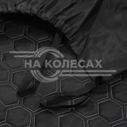 Накидка "Алькантара", задняя (3 предмета), экокожа с перфорацией, бежевая