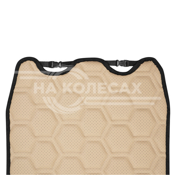 Накидка &quot;Алькантара&quot;, задняя (3 предмета), экокожа с перфорацией, бежевая