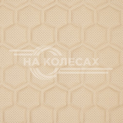 Накидка "Алькантара", задняя (3 предмета), экокожа с перфорацией, бежевая