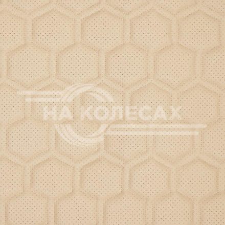 Накидка &quot;Алькантара&quot;, задняя (3 предмета), экокожа с перфорацией, бежевая