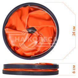 Ведро-трансформер компактное оранжевое 11л