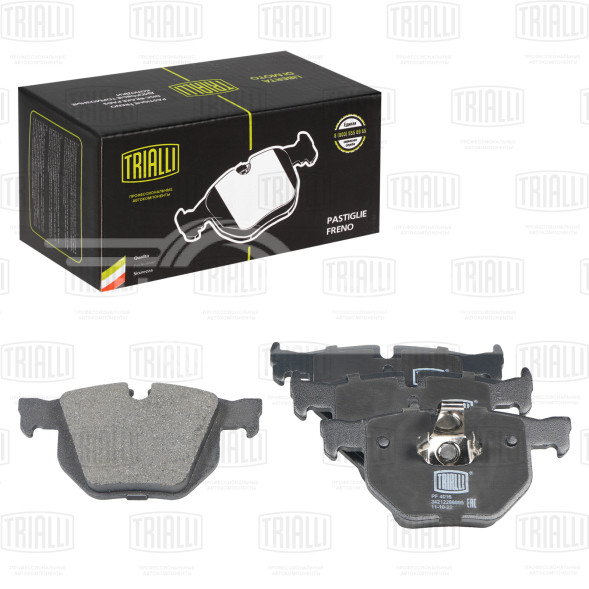 Колодки тормозные дисковые задние для автомобилей BMW 3 (E90/91/92/93) (05-) (PF 4016)