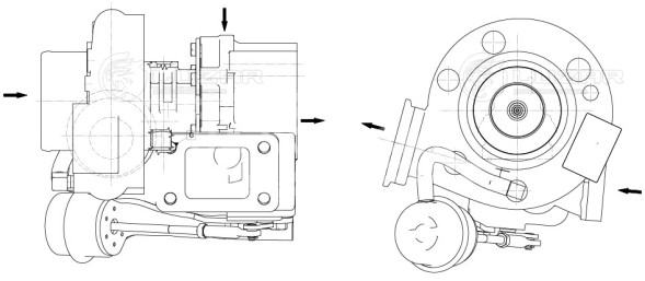 Турбокомпрессор для а/м ГАЗон Next с дв. ЯМЗ-53445-22 (E-5) (тип C13-267-01)