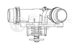 Термостат для автомобилей BMW X5 (E53) (00-)/3 (E46) (98-) 5 (E39) (95-) (97°С) (с пластиковым корпусом)