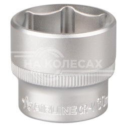 Головка торцевая 1/2&quot; DR шестигранная 30мм пласт. подвес