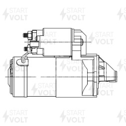 Стартер для автомобилей Geely MK Cross (05-)/Otaka (07-)/GC6 (13-) 1.5i 1,4кВт