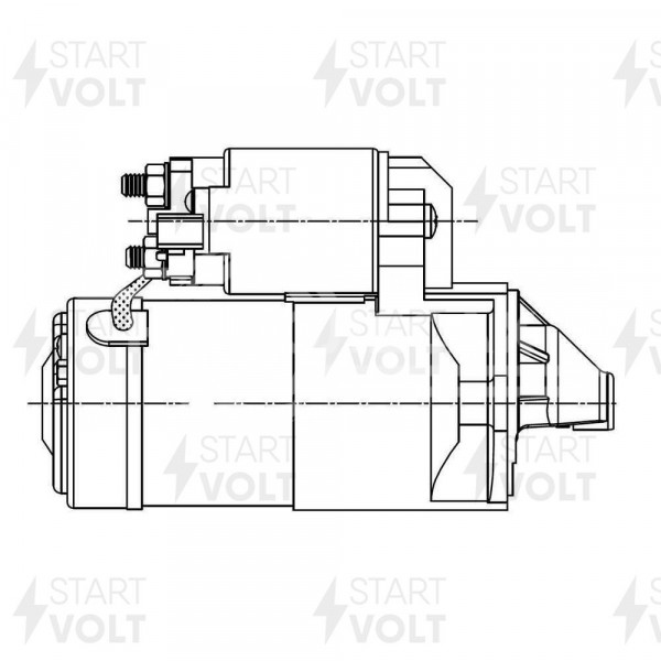 Стартер для автомобилей Geely MK Cross (05-)/Otaka (07-)/GC6 (13-) 1.5i 1,4кВт